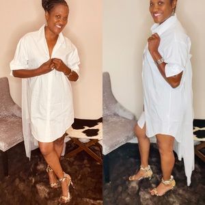 Shirt Dress with Lace tail